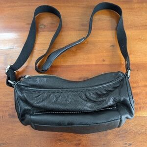 THE SAK BLACK LEATHER PURSE HANDBAG SHOULDER BAG